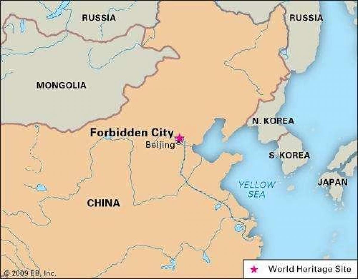 شهر ممنوعه چین, نقشه