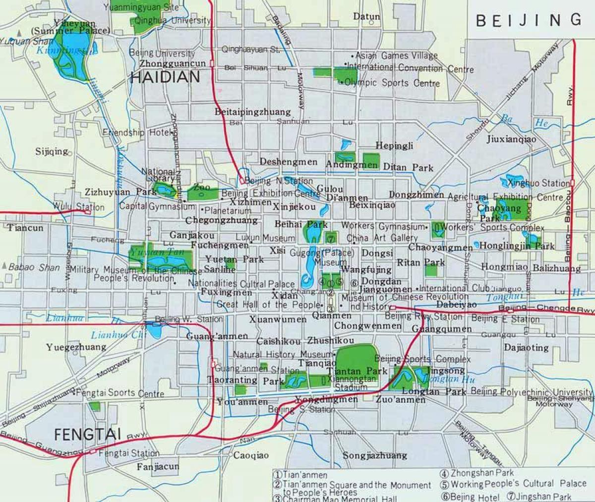 نقشه شهر پکن