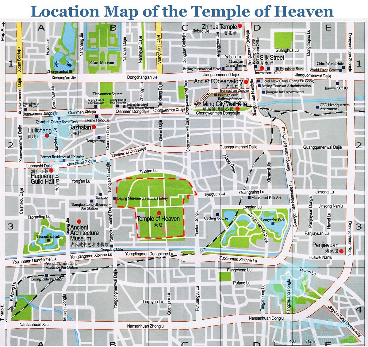 نقشه معبد بهشت 