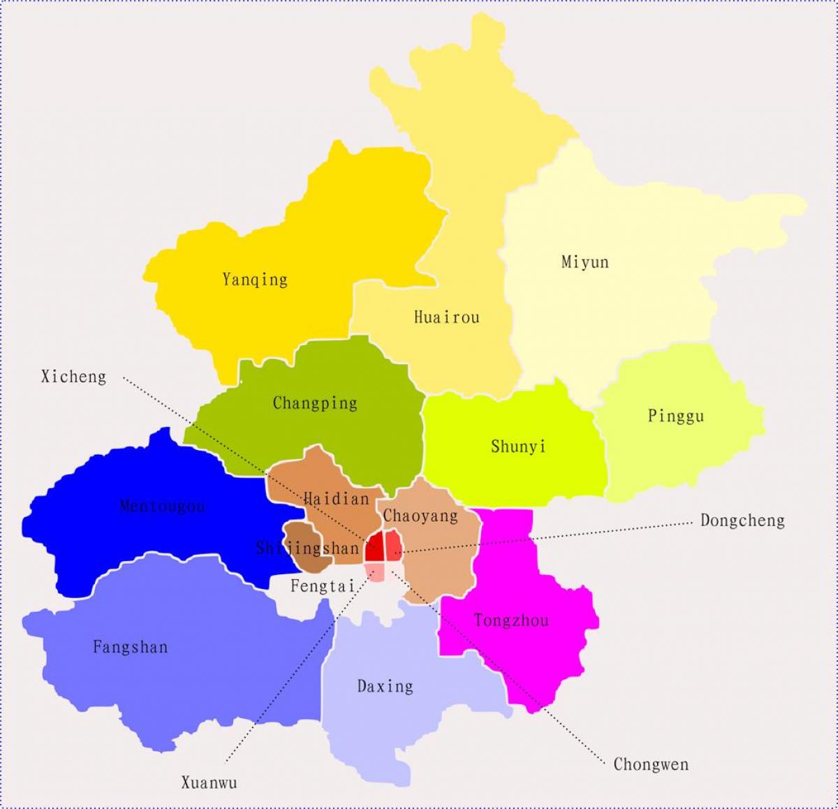 شهر پکن چین نقشه