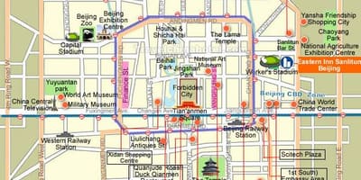 Sanlitun بار, خیابان پکن نقشه
