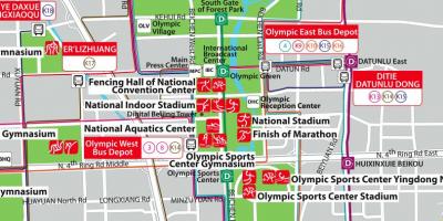 نقشه از پارک المپیک پکن