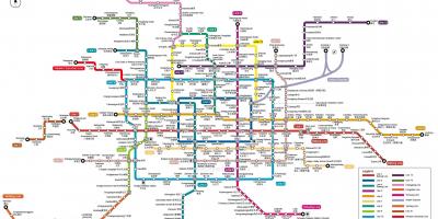 نقشه ایستگاه مترو در پکن