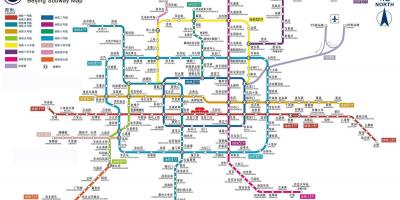 ایستگاه مترو در پکن نقشه