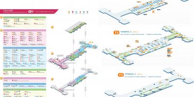 فرودگاه پکن ترمینال 2 نقشه