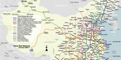 پکن راه آهن نقشه